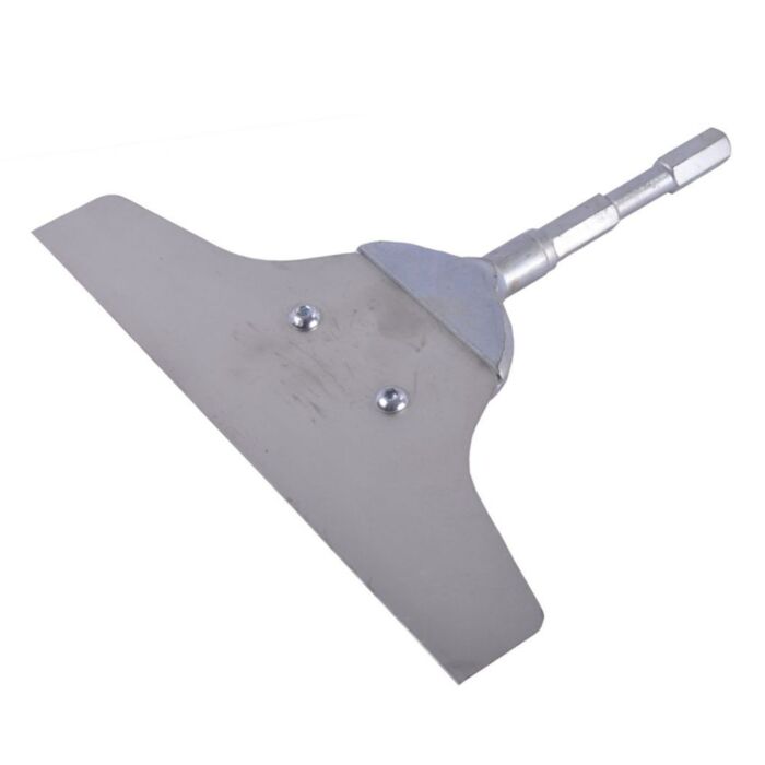 Trelawny Flat Scraper Blade - 12 inch wide x 10 inch long (305mm x 254mm) 5/8 inch (16mm) Hex Shank