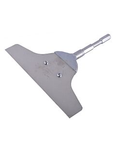 Trelawny Flat Scraper Blade - 12 inch wide x 10 inch long (305mm x 254mm) 5/8 inch (16mm) Hex Shank